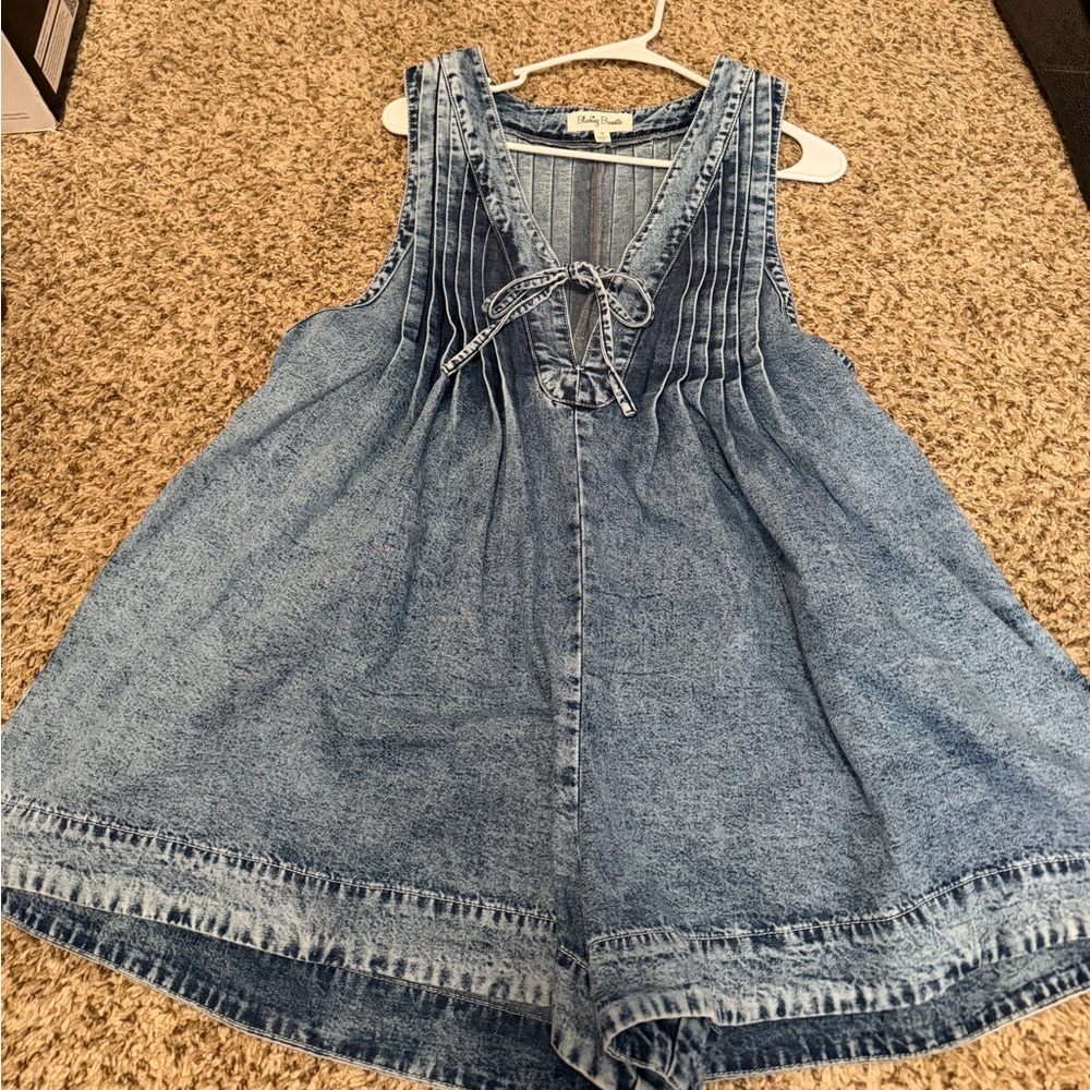 Denim Romper